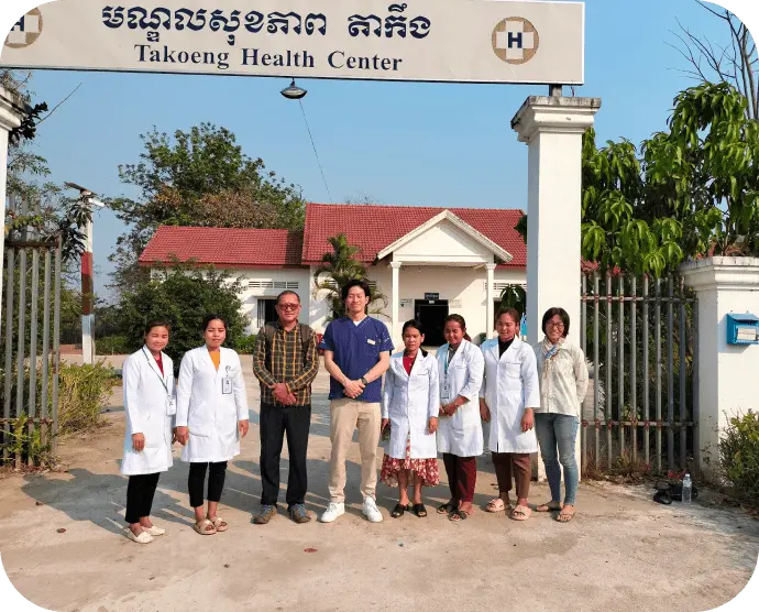 Conceptual image of building cooperation between local governments, commune women and children's committees, and health centers